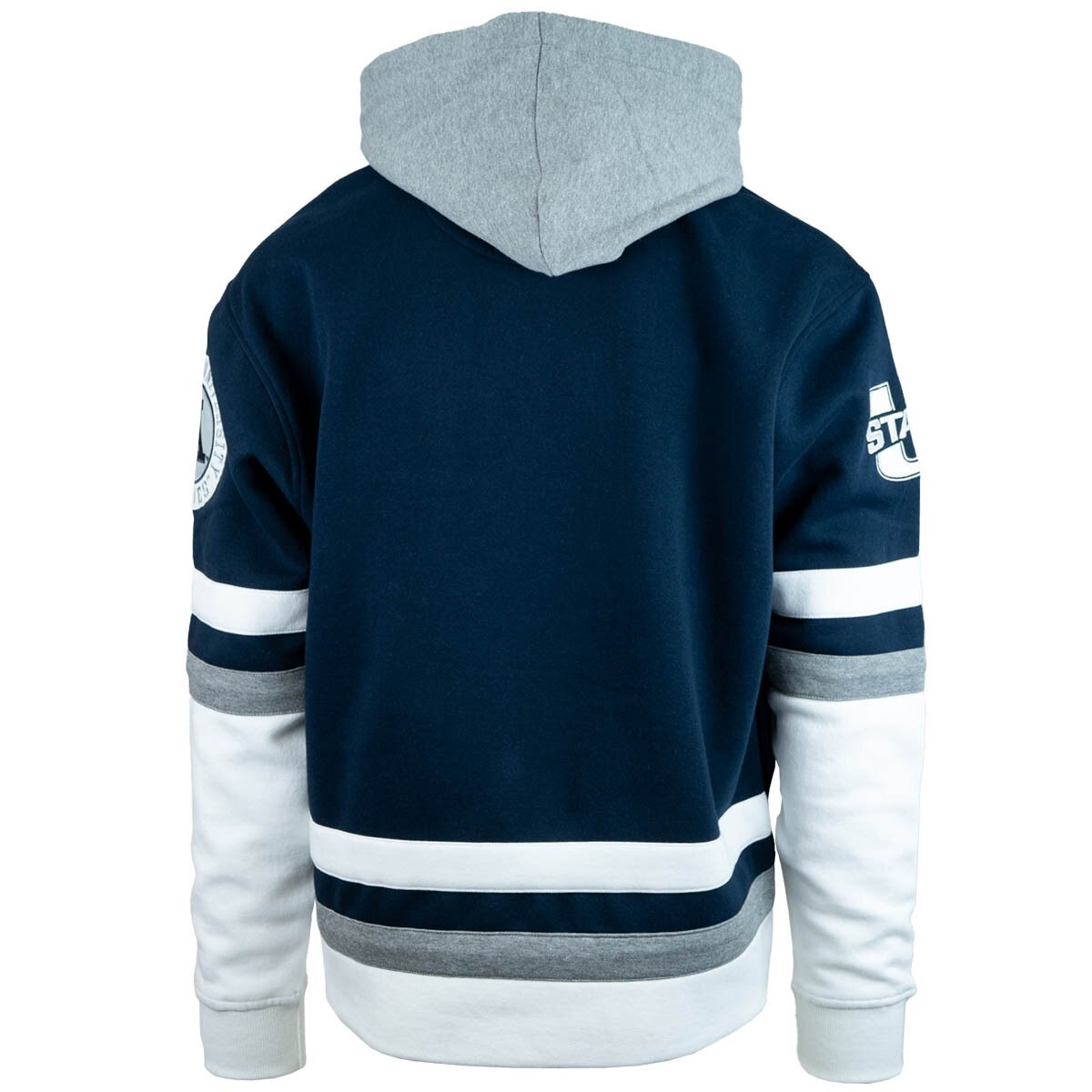 Utah State Aggies hockey club fleece navy unisex hooded sweatshirt